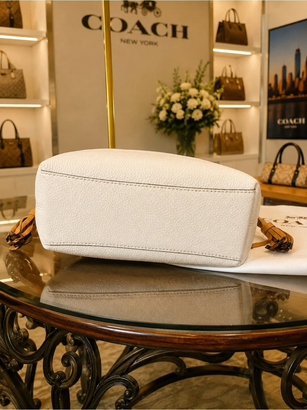Coach pebbled leather